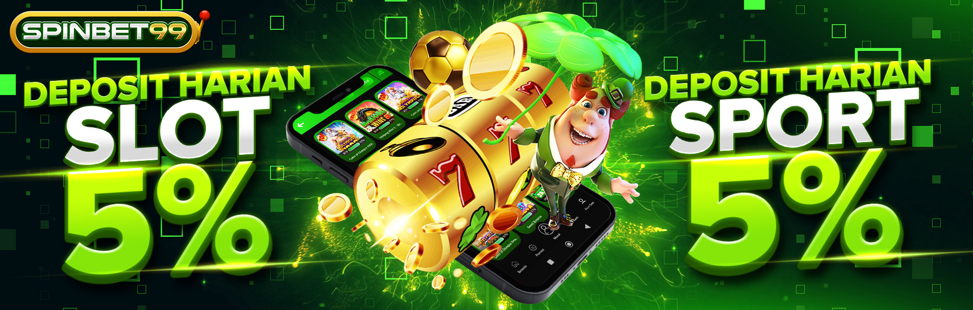 DEPOSIT HARIAN SLOT & SPORT 5%