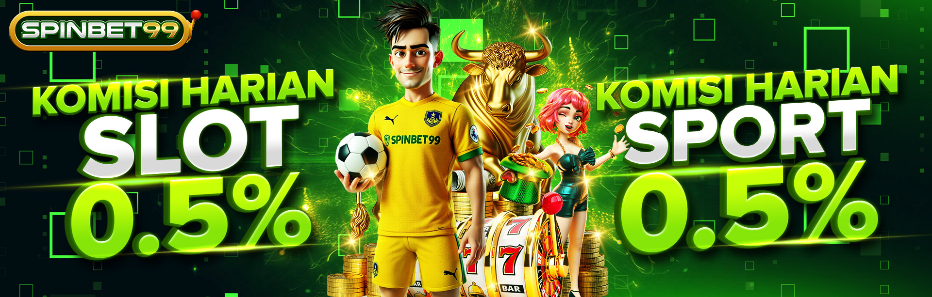 KOMISI HARIAN SLOT & SPORT 0.5%