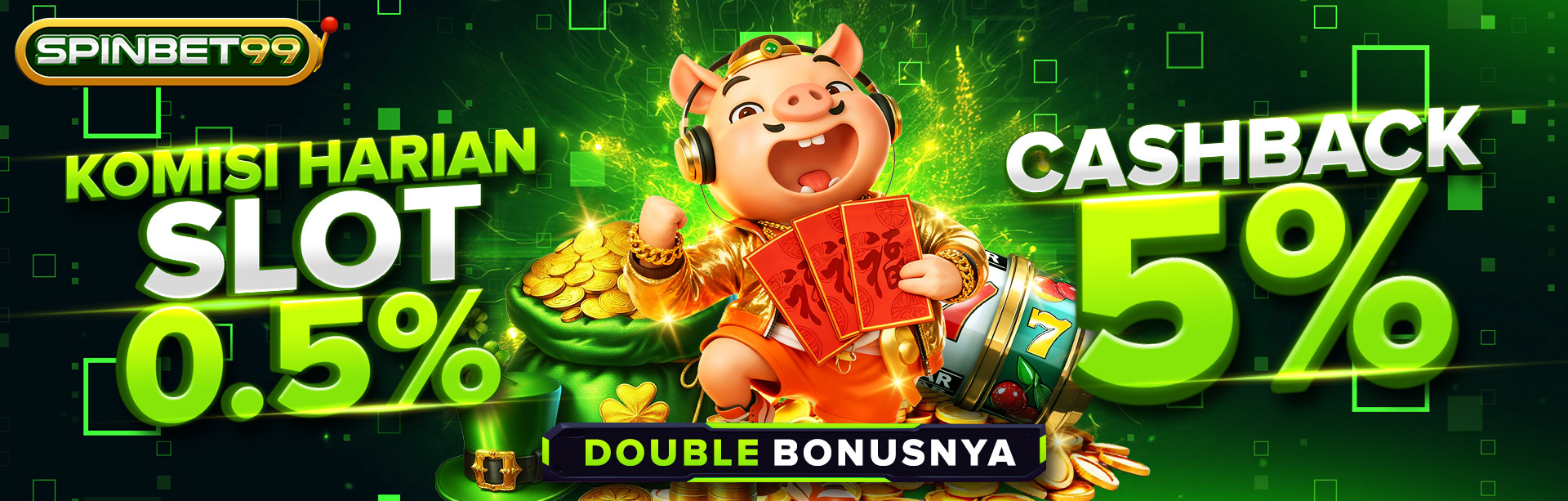 KOMISI HARIAN SLOT 0.5% & CASHBACK SLOT 5%